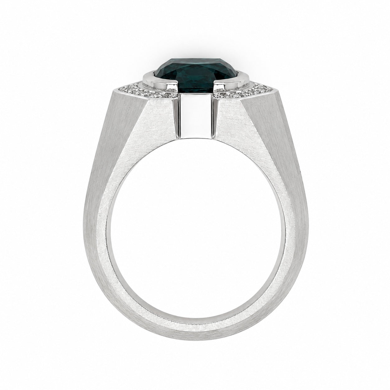 Lagoon Blue Tourmaline & Diamond