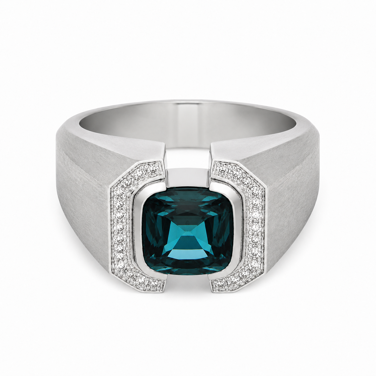 Lagoon Blue Tourmaline & Diamond