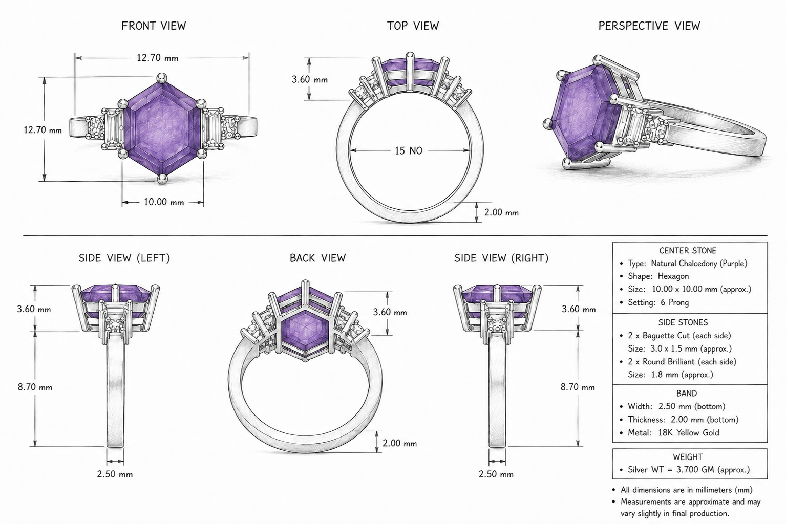 Carnelian - Purple Chalcedony