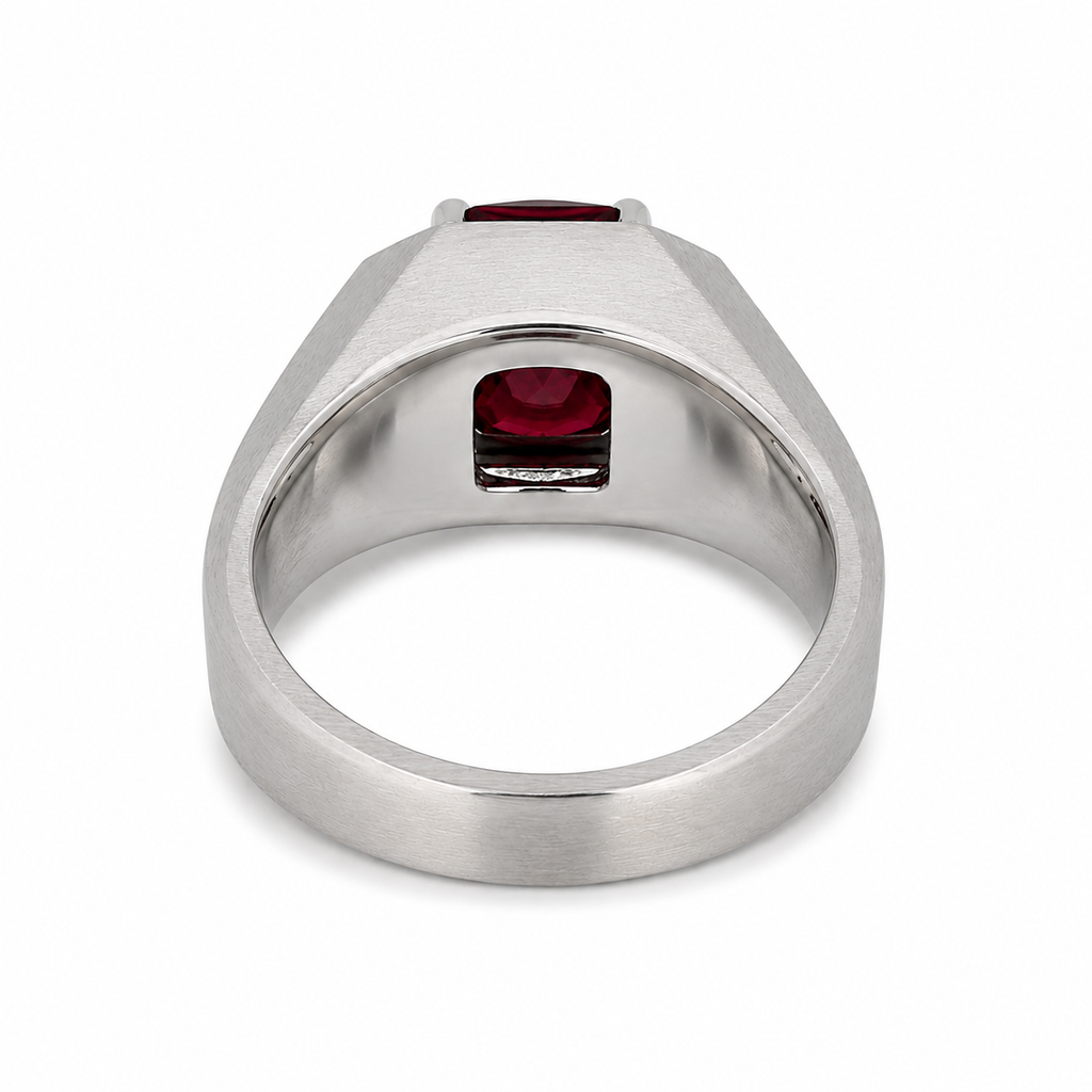 Burmese Vivid Red Spinel & Diamond