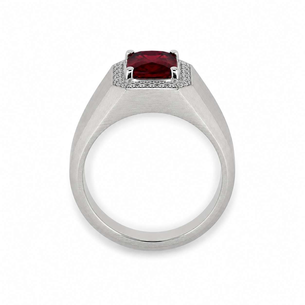 Burmese Vivid Red Spinel & Diamond