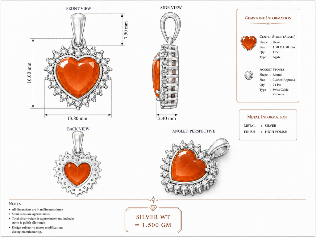 Carnelian - orange chalcedony